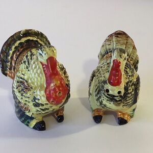 Vintage Turkey Salt and Pepper Shakers